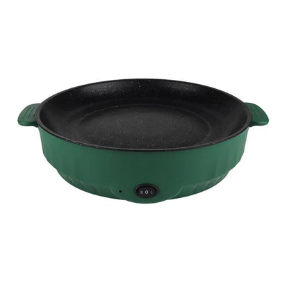 Padella elettrica multicooker 220V per uso domestico, barbecue, frittura di pesce, bistecca, padella antiaderente, macchina per cucinare