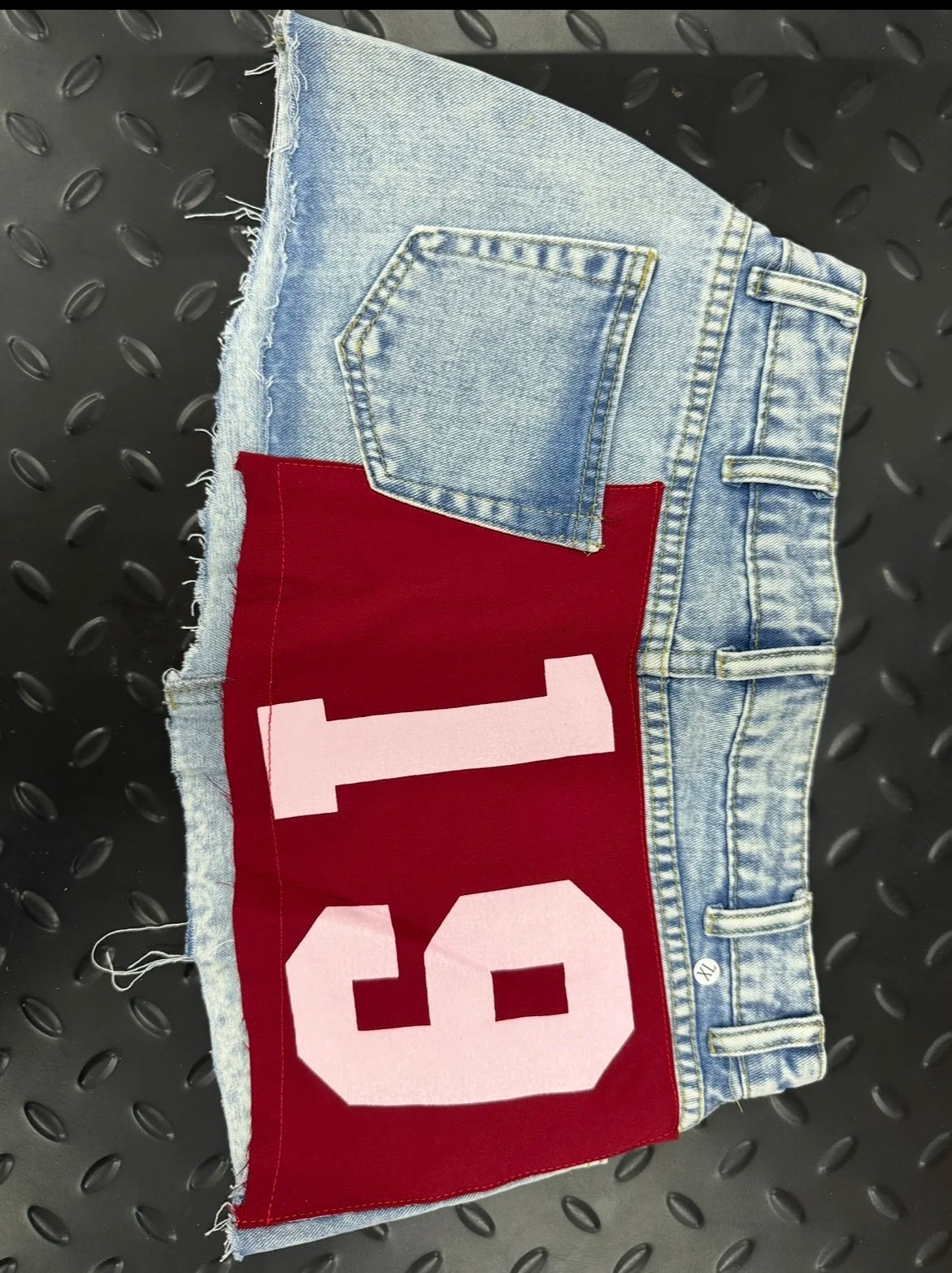 Denim shorts y2k vintage loose cloud pattern pocket printed skateboard jeans jeans short men hip hop streetwear