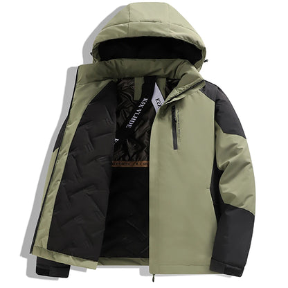 S-6XL large-sized outdoor rainproof cotton-padded jacket for men in winter, thickened and warm graphene cotton-padded jacket