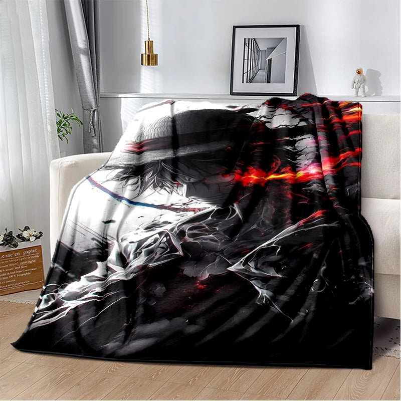 Coperta in flanella 3D One P-Piece con cartoni animati e anime, morbida e calda, ideale per camera da letto, soggiorno, campeggio, picnic, ufficio e come regalo per bambini.