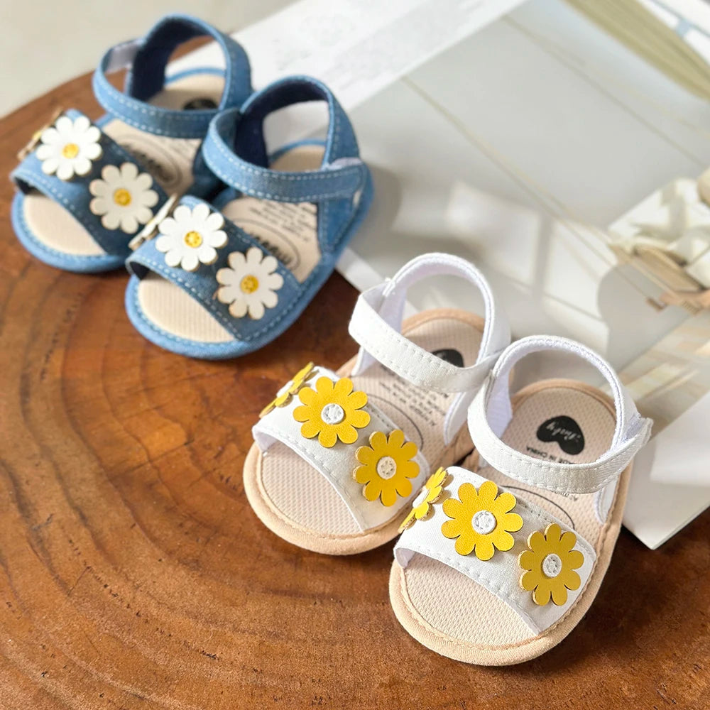 Sandali estivi per neonate, scarpe per neonati e bambini piccoli, primi passi, scarpe da culla.