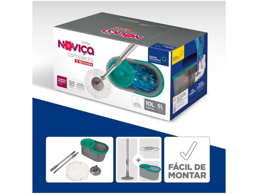 Bettanin Swivel Mop Compact Novice with Bucket