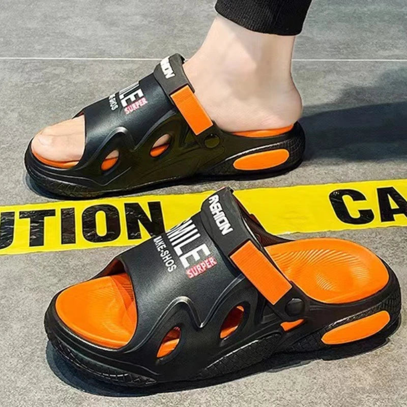 Ciabatte da uomo in offerta, sandali da uomo con suola morbida in EVA, scarpe da spiaggia antiscivolo per esterni, infradito leggere alla moda, scarpe con plateau da uomo