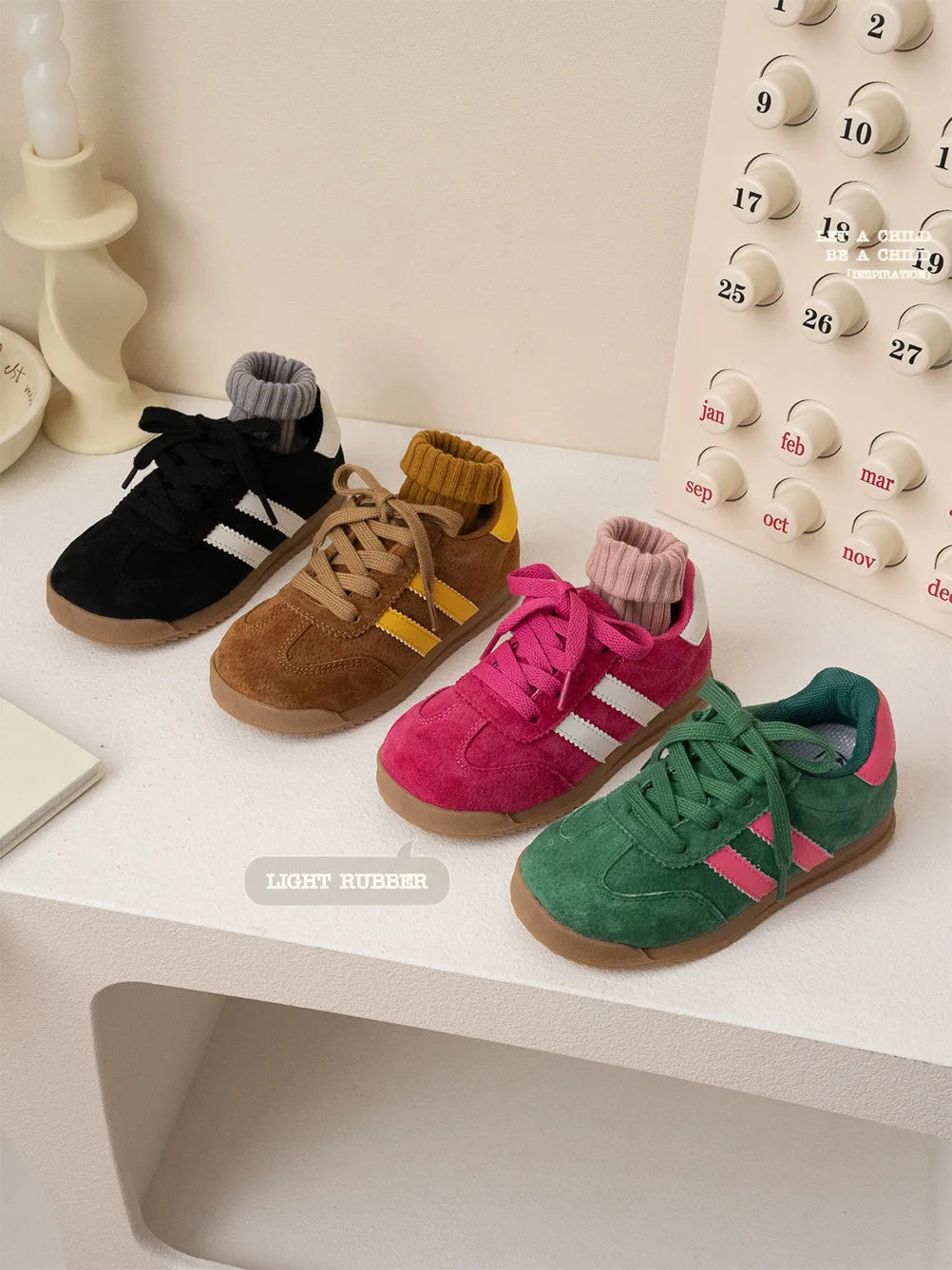 Nuove scarpe casual per bambini primavera autunno, maschietti e femminucce, scarpe di qualità in vera pelle di maiale, scarpe morbide per camminare.