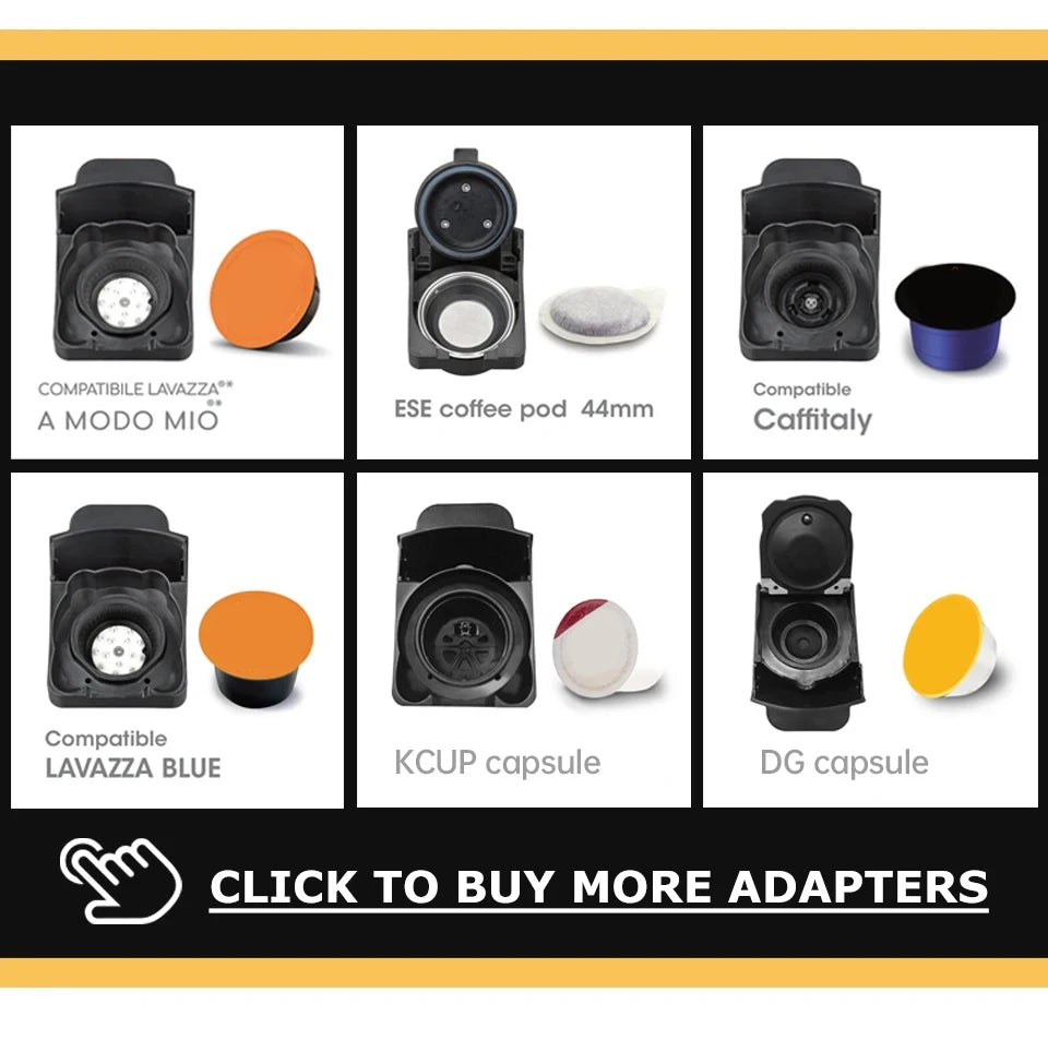 Macchina per caffè HiBREW 19 bar 4 in 1 calda e fredda capsule multiple espresso Cafetera Pod Coffee Maker Dolce Milk Nexpresso Powder H1A