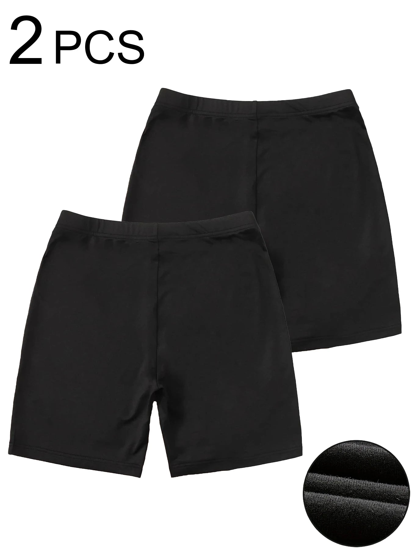 3Pcs Basic Solid Womens Tight Shorts Summer Comfortable Soft Gym Elastic Pants High Waist Proof Casual Sport Woman Clothes