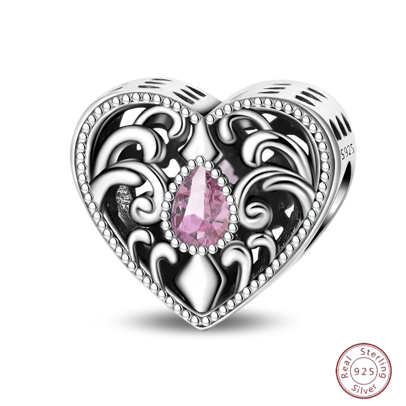 Squisito elemento a stella cava rotonda in argento sterling 925 a forma di fiore, adatto per braccialetti originali fai da te da 3 mm in argento 925