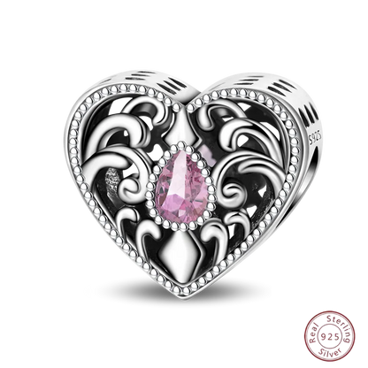 Squisito elemento a stella cava rotonda in argento sterling 925 a forma di fiore, adatto per braccialetti originali fai da te da 3 mm in argento 925