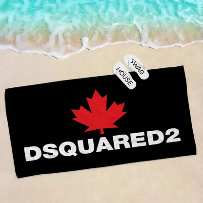 Classic Fashion LOGO D-Dsquared2 Anime Beach Swimming Towel Soft Absorbent Washcloth Children's Gifts For Kids Travel Camping