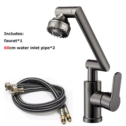 Universal Dual-Function Robotic Arm Kitchen Sink Faucet Hot/Cold Water Mixing Valve Bathroom Basin Tap