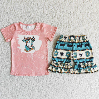 Saldi imperdibili Abiti estivi per bambine Completi estivi alla moda per bambini Abiti da boutique per bambine Abbigliamento carino per bambine piccole Completo a maniche corte