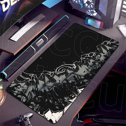 HD 400x900mm Street Graffiti Art Gaming Mouse Pad Table Pad Mousepad XXL Computer expand Rubber accessories Keyboard Desk mat
