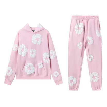 DENIM TEARS brand hot selling new fashionable foam cotton printed hoodie, European and American fashionable men's sports suit