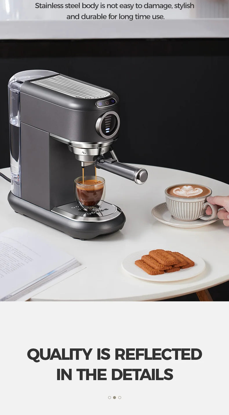 Macchina per caffè espresso Cafelffe 4 in 1 Cafetera Cappuccino Dolce Gusto Nes Capsule ESE Pod Ground Regalo per amante, papà, mamma