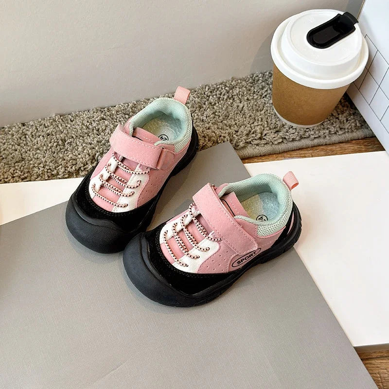 Scarpe per bambini, abbinamenti di colori, stile coreano, sneakers da ragazza, scarpe sportive per bambini, scarpe da trekking e da corsa per studenti H09015