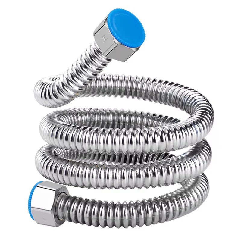 20 to 200CM 304 Stainless Steel Basin&Toilet G1/2 Inch Plumbing Hose,Bathroom Heater Connect High Pressure Explosion-proof Pipes