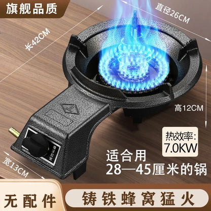 Cucina domestica Energia Fierce Stufa Ristorante commerciale Risparmio energetico Stufa a gas Alta temperatura Stufa singola
