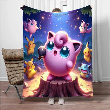 Coperte calde e morbide per bambini con Charizard dei cartoni animati giapponesi, perfette come copridivano, copriletto o regalo di compleanno.