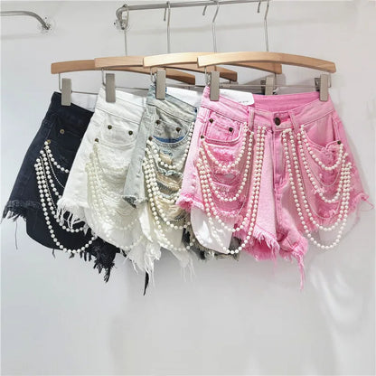 DEAT women's jeans high waist straight wide leg denim pants 2026 new fashion summer