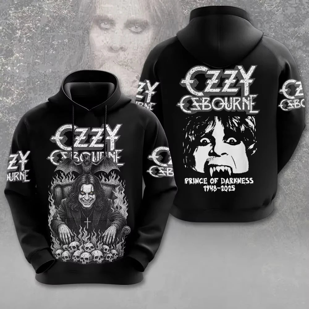Felpa da uomo New Rock Ozzy Osbourne Band con stampa 3D Felpe da uomo e da donna Moda Street Felpa da donna Cappotto Hip Hop Sudadera