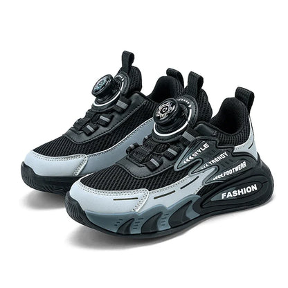 Scarpe da ginnastica alla moda per bambini, scarpe casual per la scuola e per camminare, in mesh traspirante, per esterni, per la corsa, lo sport e il tennis.