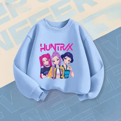 Felpe alla moda KPop Demon Hunters per bambini e bambine dai 6 mesi ai 7 anni, a maniche lunghe, con scollo a O, abbigliamento per bambini