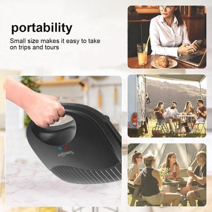 Piastra per waffle con piastre antiaderenti, alloggiamento Cool Touch, indicatori di accensione e spegnimento, macchina per la colazione, avvolgicavo, 750 W.