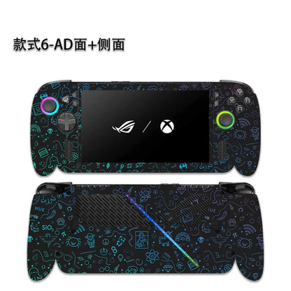 Pellicola protettiva pretagliata 1x Parte superiore + 1x Parte posteriore + Lati per Asus ROG XBOX ALLY X 7" Gen 2025 2024 2023