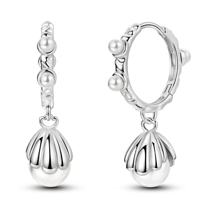 Orecchini a cerchio originali in argento 925 con stella, luna, trifoglio e farfalla con zirconi, perfetti per la creazione di gioielli e come regali di nozze per donne e ragazze.