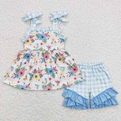 Saldi imperdibili Abiti estivi per bambine Completi estivi alla moda per bambini Abiti da boutique per bambine Abbigliamento carino per bambine piccole Completo a maniche corte