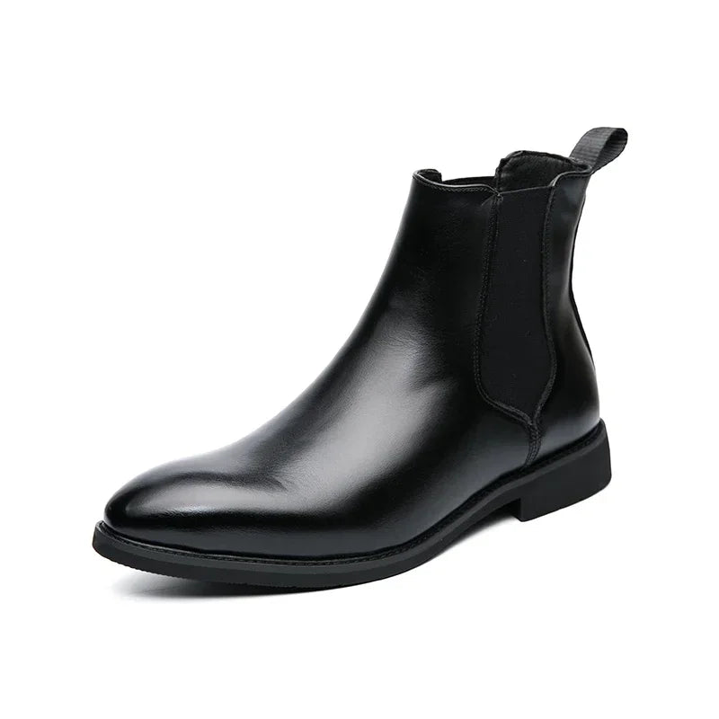 Stivali Chelsea da uomo in pelle, modello 2025, firmati, italiani, eleganti, casual, caldi, morbidi, alla caviglia, taglie forti 48