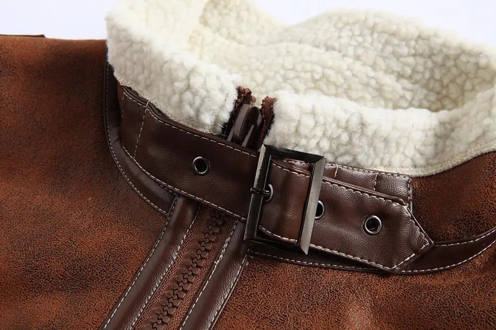 Hot 2019 Fashion Game Costumes Men's One Jacket Winter Jacket Thick Thermal Warm Stand Collar Mens Leather Coat Erkek Mont M-5XL