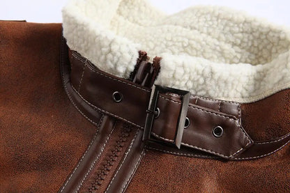 Hot 2019 Fashion Game Costumes Men's One Jacket Winter Jacket Thick Thermal Warm Stand Collar Mens Leather Coat Erkek Mont M-5XL