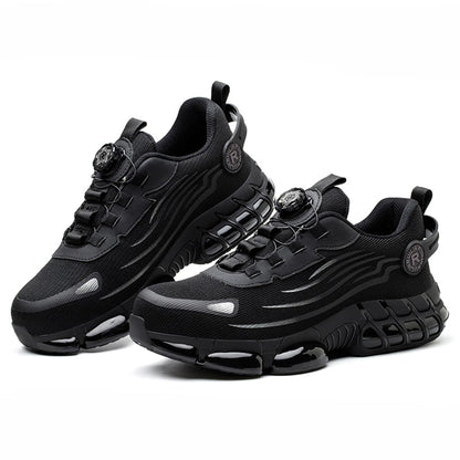 Scarpe antinfortunistiche indistruttibili con puntale in acciaio, antiscivolo, resistenti all'abrasione, scarpe da lavoro da uomo, robuste e comode.