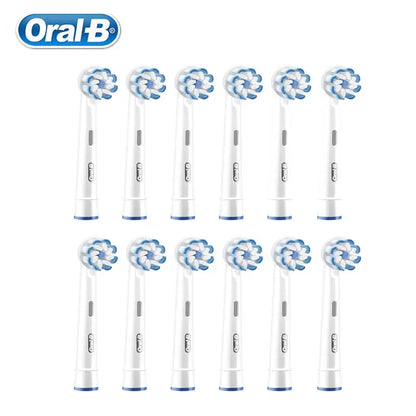 Oral-B EB60 Sensi Ultrathin Replacement Electric Toothbrush Heads Clean and Care Sensitive Original Refill Tooth Brush for Adult