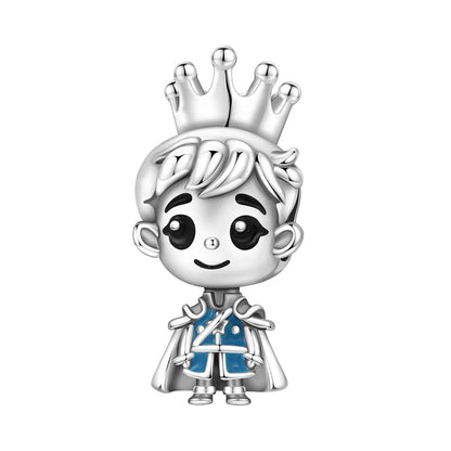 Orstarry 925 Argento Sterling Coppia Dottori Personaggi dei Cartoni Animati Perline Ciondoli Originali Braccialetti Charm Gioielli Feste Fai da Te Regali