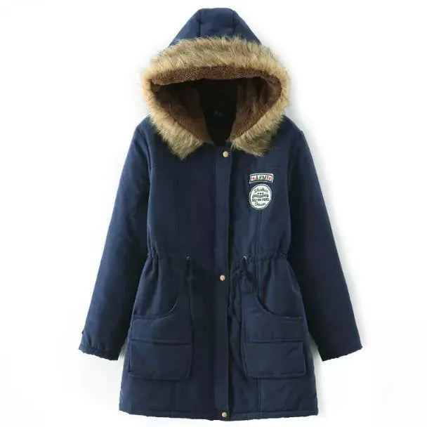 Johnature New Parkas Female Women Winter Hooded Coat Thickening Cotton Winter Jacket Womens Warm Parkas for Women Winter
