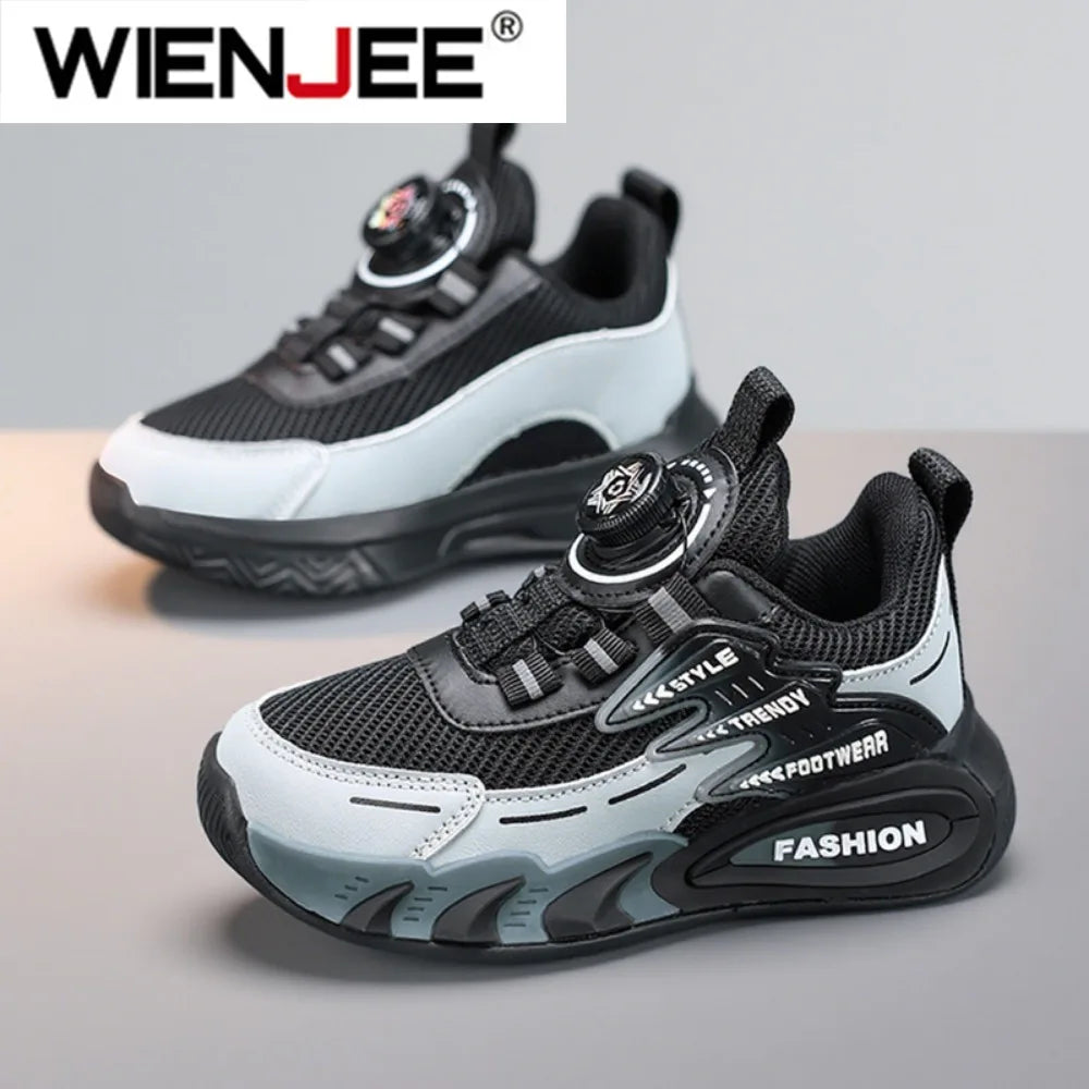 Scarpe da ginnastica alla moda per bambini, scarpe casual per la scuola e per camminare, in mesh traspirante, per esterni, per la corsa, lo sport e il tennis.