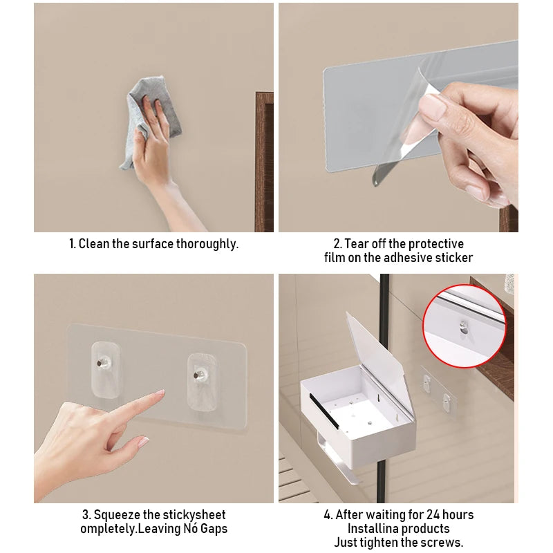 Roll paper holder, wet wipe tissue box, non perforated storage rack, tissue box, tissue holder