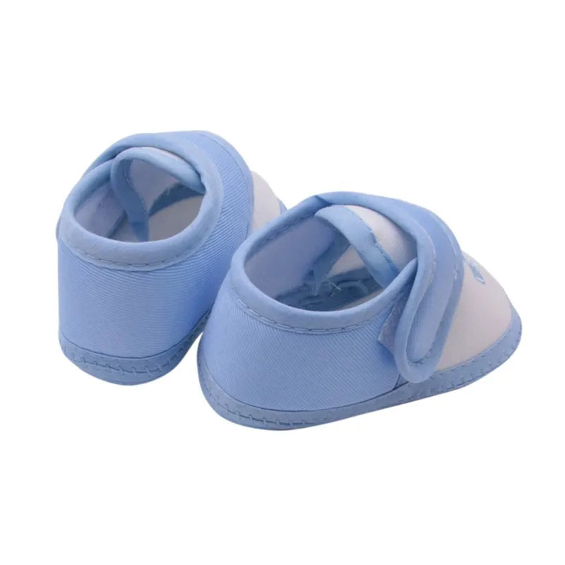 Scarpe per neonati, maschietti e femminucce, casual, antiscivolo, da ginnastica, per bambini piccoli, con motivo classico a lettere, suola morbida, primi passi, per neonati