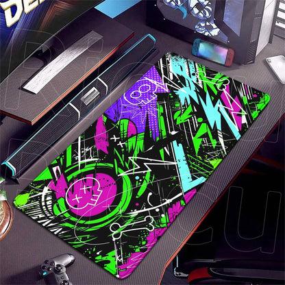 HD 400x900mm Street Graffiti Art Gaming Mouse Pad Table Pad Mousepad XXL Computer expand Rubber accessories Keyboard Desk mat