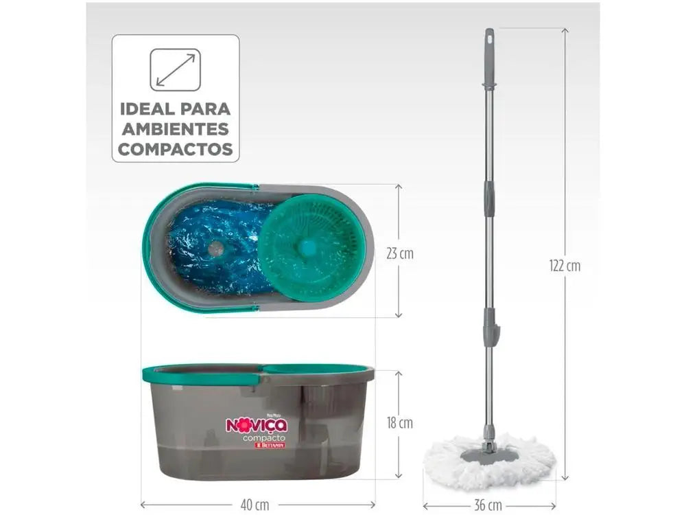 Bettanin Swivel Mop Compact Novice with Bucket