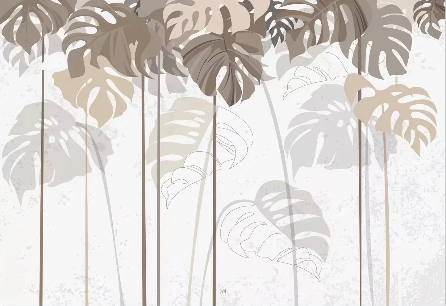 Nordic banana leaf jungle wallpaper Living room sofa bedroom background wall paper Tropical greenery photo wallpaper mural