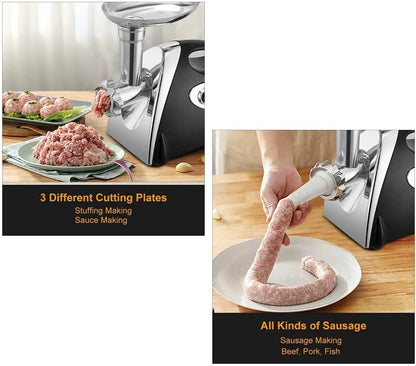 Electric Meat Grinder Multi-functional Household Meat Mincer Sausage Grinder Stainless Steel Food Processor Sausage Stuffer