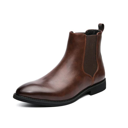 Stivali Chelsea da uomo in pelle, modello 2025, firmati, italiani, eleganti, casual, caldi, morbidi, alla caviglia, taglie forti 48