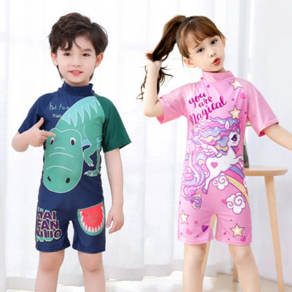 Costume da bagno per bambini e ragazzi, maniche lunghe, stampa frutta, protezione solare, costume da bagno estivo per la spiaggia, taglie 3 4 5 6 7 8 10 anni