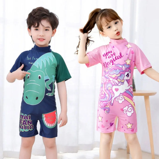 Costume da bagno per bambini e ragazzi, maniche lunghe, stampa frutta, protezione solare, costume da bagno estivo per la spiaggia, taglie 3 4 5 6 7 8 10 anni