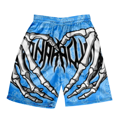 Pantaloncini da spiaggia classici estivi 2024 con teschio, nuovi modelli alla moda con stampa di mano scheletrica, pantaloncini da palestra per uomo e donna, ad asciugatura rapida, pantaloncini da ghiaccio.