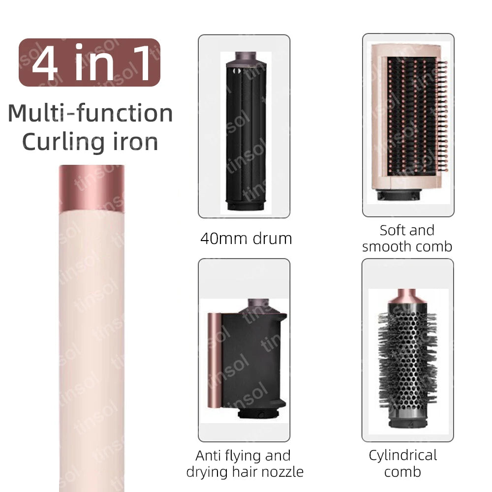 7-in-1 hair dryer set multi-function curling iron hair straightener hot air comb styling set for home salon-like effect