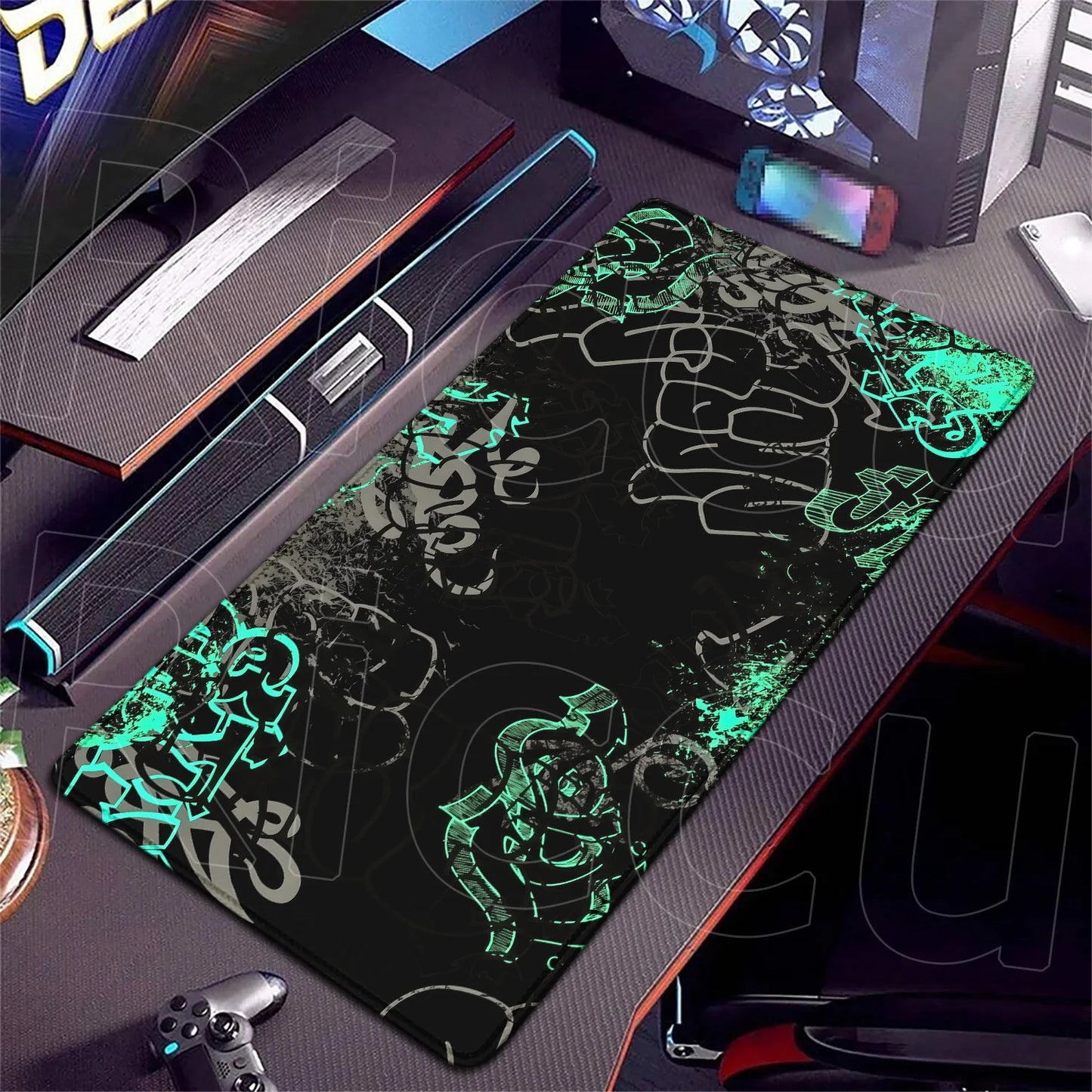HD 400x900mm Street Graffiti Art Gaming Mouse Pad Table Pad Mousepad XXL Computer expand Rubber accessories Keyboard Desk mat